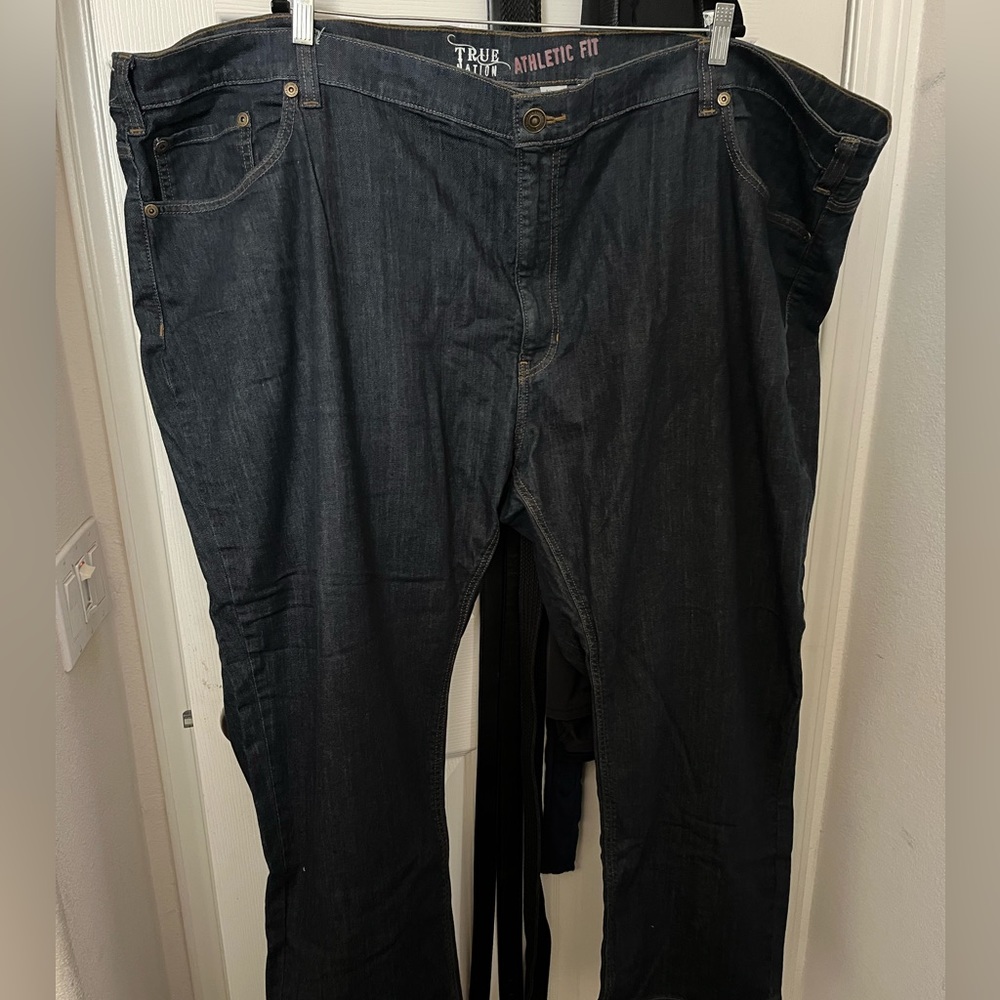 Athletic fit plus size men jeans DXL